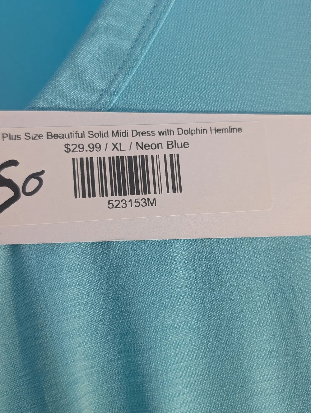 Dear Scarlett Light Blue V-Neck Maxi Dress - Women Size XL - Picture 5 of 8
